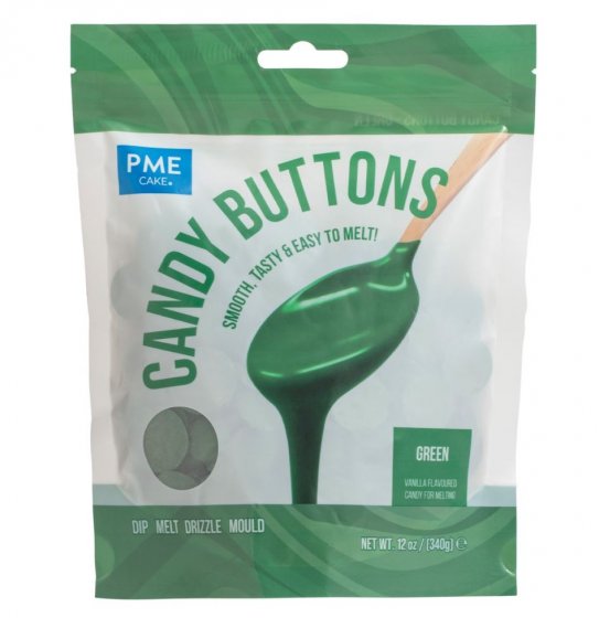 PME Candy Buttons Mörkgrön 340 g