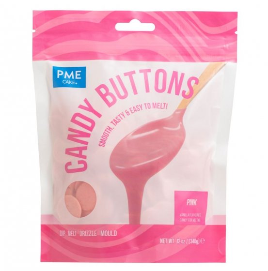 PME Candy Buttons Rosa 340 g