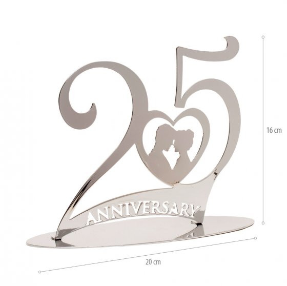 cake topper 25 års jubileum