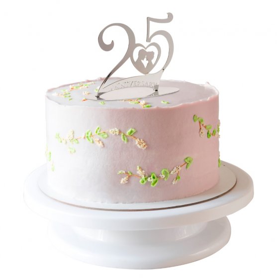cake topper 25 års jubileum