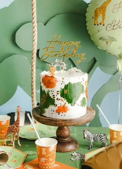 Cake topper Guld