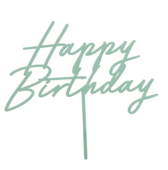 Cake topper Happy Birthday