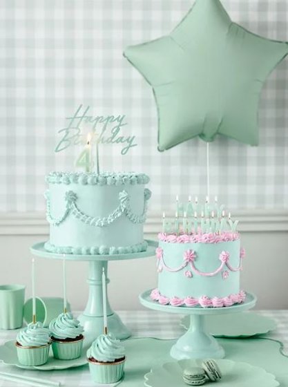 Cake topper Happy Birthday