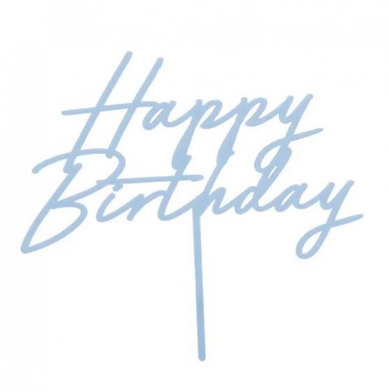 Cake topper Happy Birthday