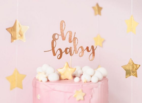 Cake topper baby shower
