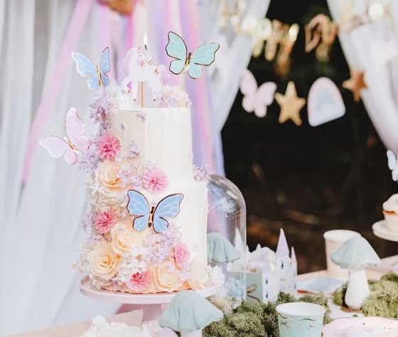 Cake toppers fjärilar
