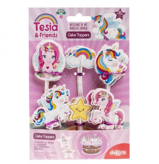 Cupcake toppers Unicorn
