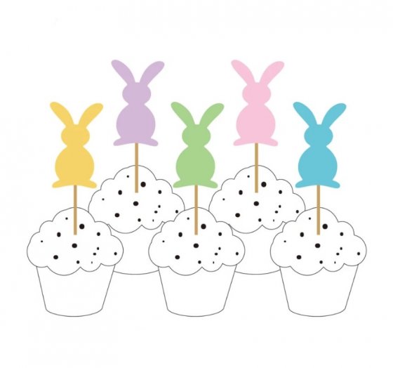 cupcake toppers påsk