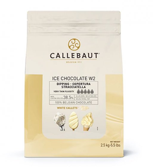 Callebaut chokladpellets glass vit