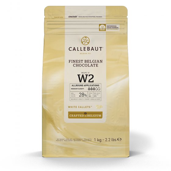Chokladpellets vit choklad Callebaut