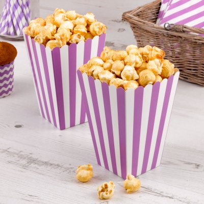 Popcorn Box Carnival Purple 8 st