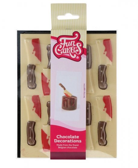 FunCakes Chokladdekorationer Knivar 10 st
