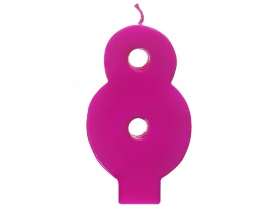 Sifferljus cerise 8