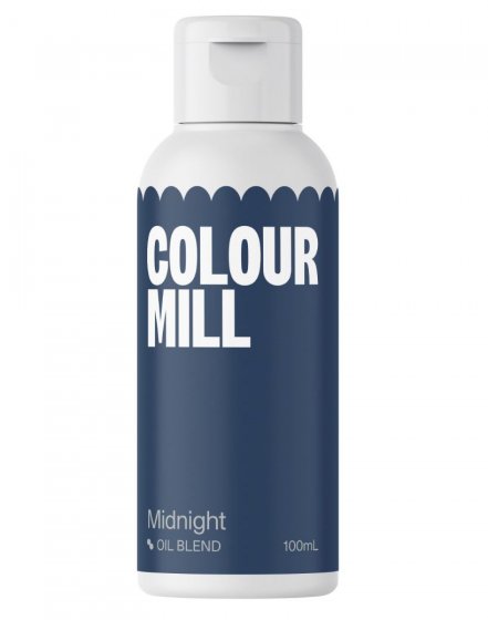Colour Mill Oil Blend Elintarvikeväri Midnight 100 ml