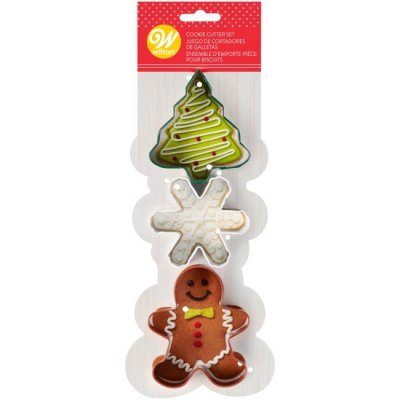 Wilton cookie cutters Christmas i 3 delar