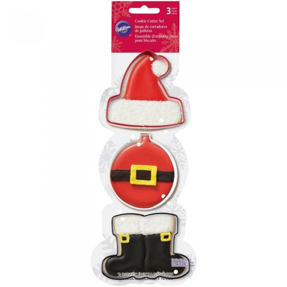 Wilton Cookie Cutter Santa Claus 3 delar