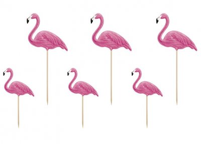 Cupcake topper flamingo