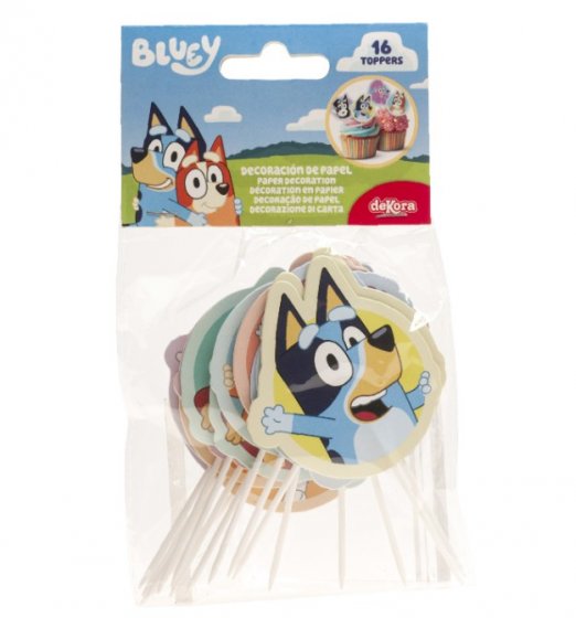 Cupcake toppers Bluey