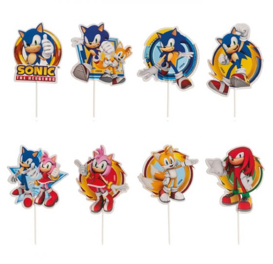 Cupcake Toppers Sonic 16 st