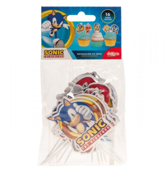 Cupcake Toppers Sonic 16 st