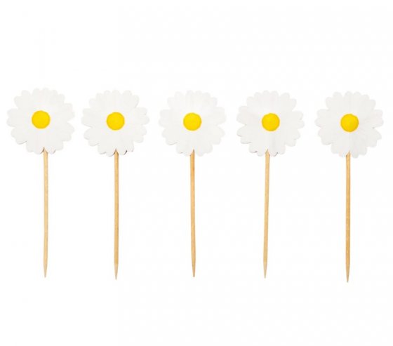 Cupcake toppers prästkragar
