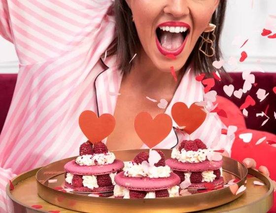 Cupcake toppers röda hjärtan