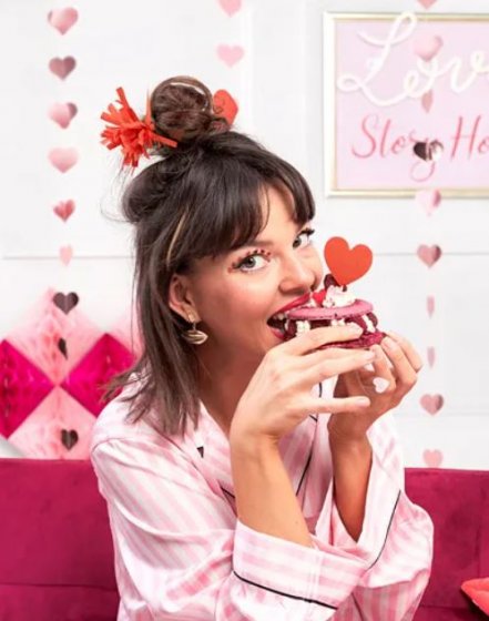 Cupcake toppers röda hjärtan