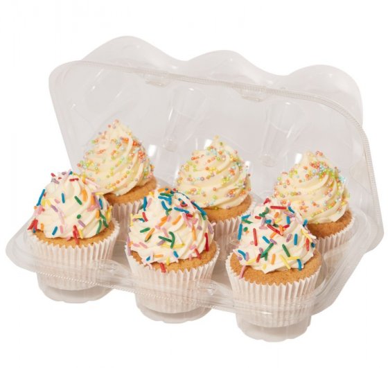 PME Cupcakesboxar i plast 3-pack