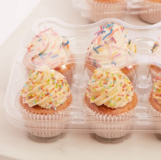 PME Cupcakesboxar i plast 3-pack