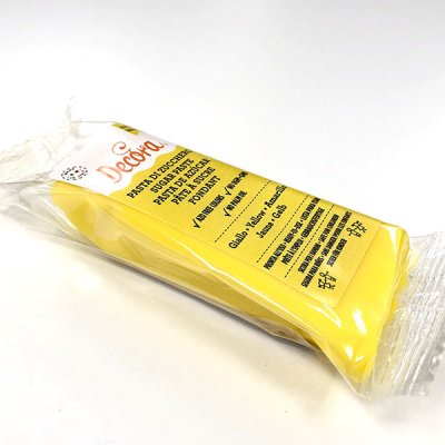 Decora sockerpasta 100 g - Yellow
