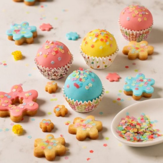 Decora Syötävät koristeet Kukat