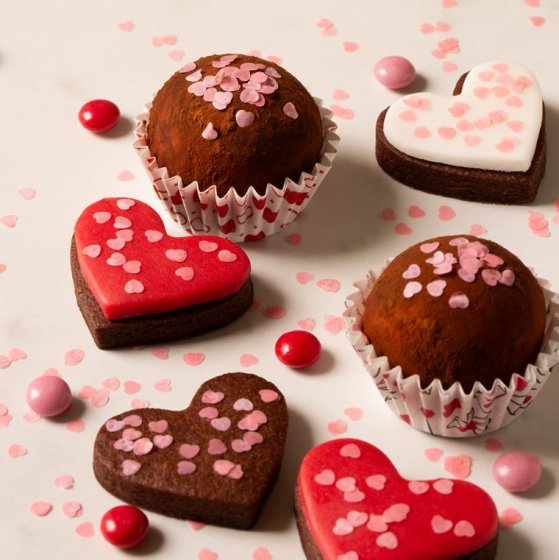 Decora Syötävät koristeet Sydämet