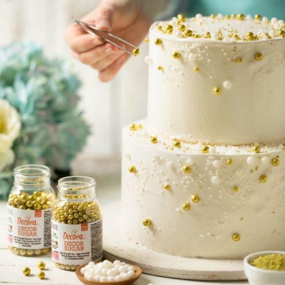 Decora strösselkulor guld