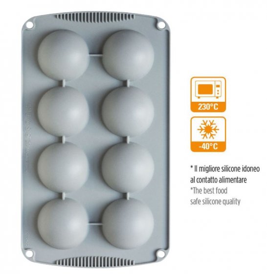 Decora silikonform halvklot 6 cm