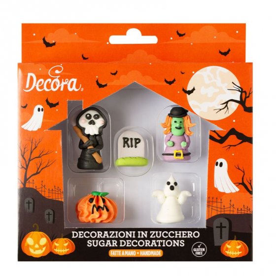 Decora 3D-sokerikoristeet Halloween