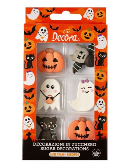Decora sockerdekorationer Halloween