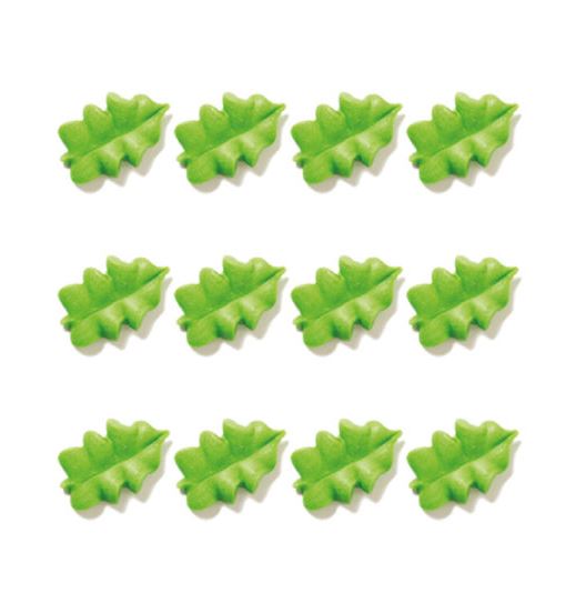sockerdekorationer gröna blad