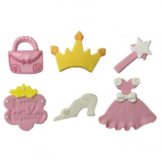 Sockerdekorationer prinsessor