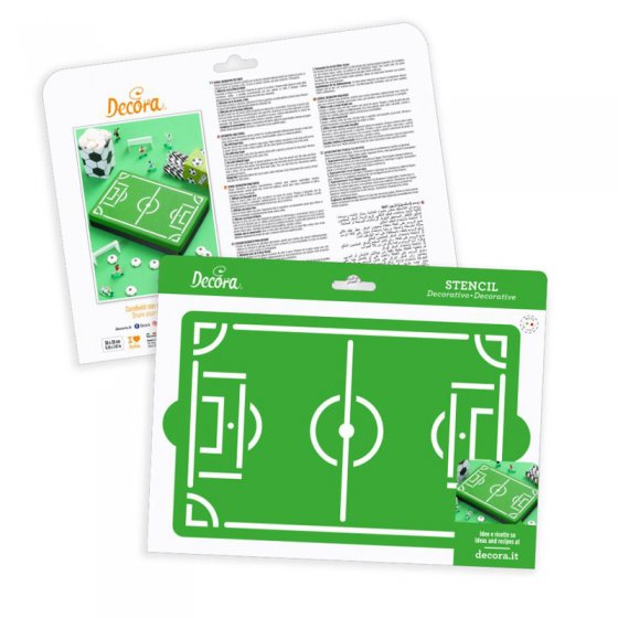 Stencil fotbollsplan