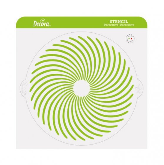 Decora Stencil till tårta Spiral