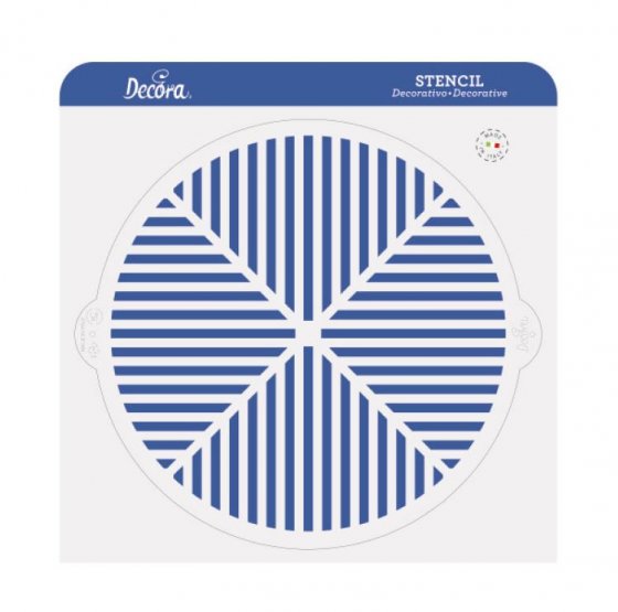 Decora Stencil till tårta Optisk