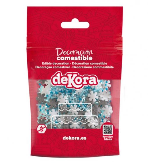 Strössel snöflingor