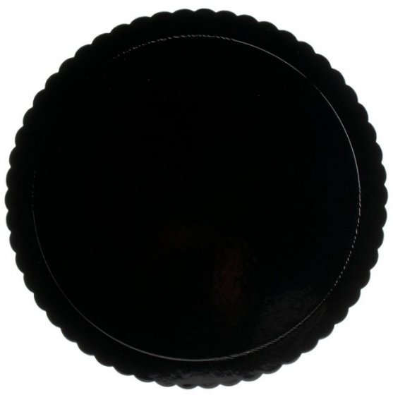 Dekora Kakkualusta Scallop Musta 30 cm