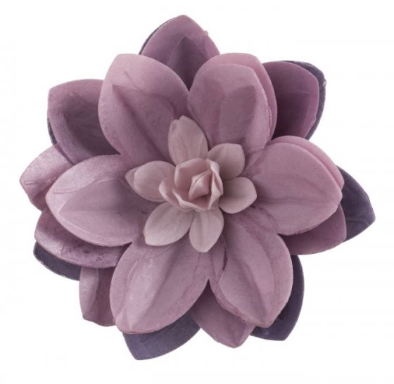 Kakkukoriste Wafer-kukka Lila Lilja 14 cm