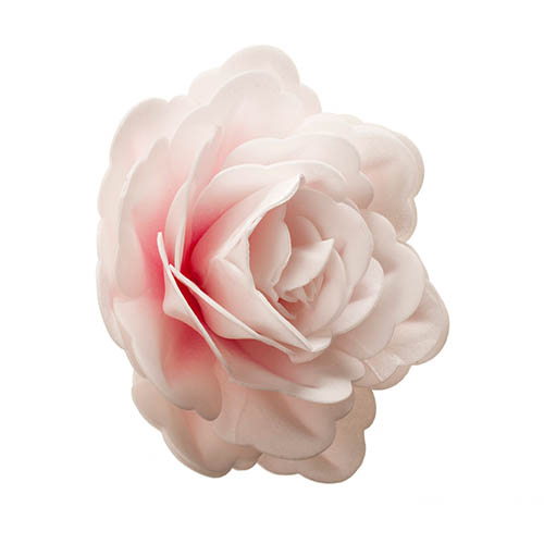 Tårtdekoration waferblomma gigantisk rosa ros
