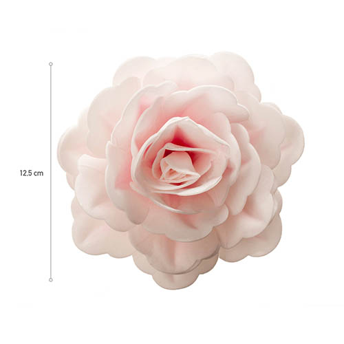 Tårtdekoration waferblomma gigantisk rosa ros