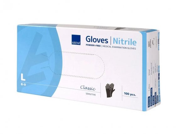 Svarta nitrilhandskar för livsmedel