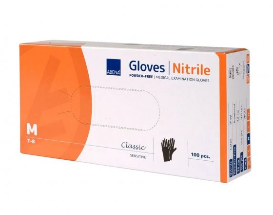 Svarta nitrilhandskar för livsmedel