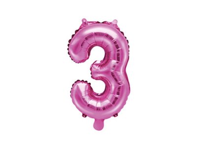 Folieballong rosa 35 cm - Nr 3