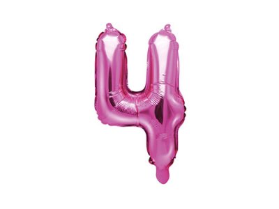 Folieballong rosa 35 cm - Nr 4